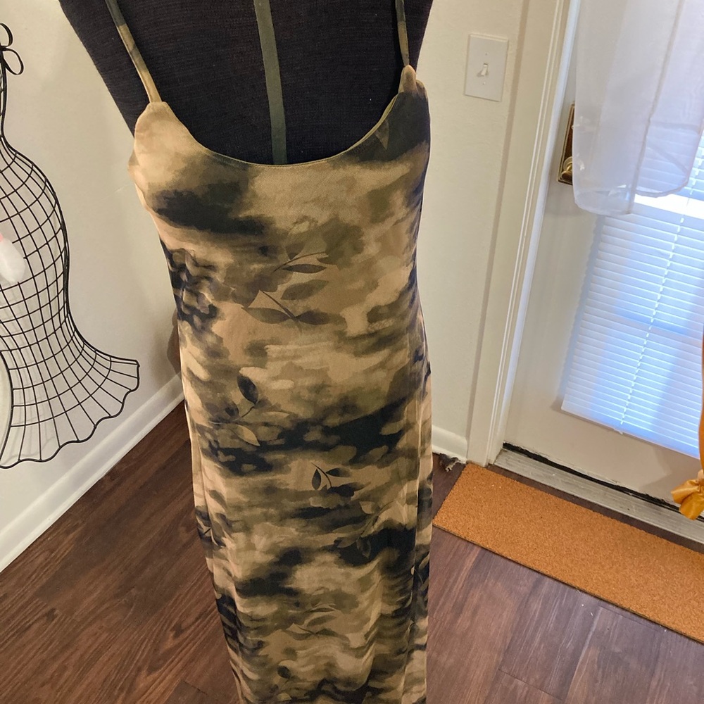 Camouflage Spaghetti Strap Dress